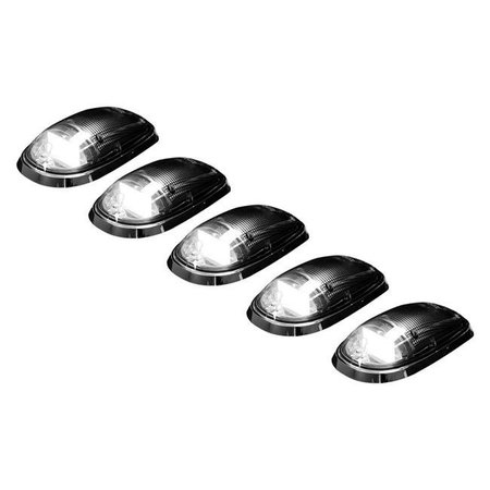 RECON TRUCK ACCESSORIES Recon Truck Accessories REC264146WHCLHP Clear Cab Roof Light Lens with White High-Power Oled Bar-Style LED Complete Kit for 2003-C Ram 2500 & 3500 REC264146WHCLHP